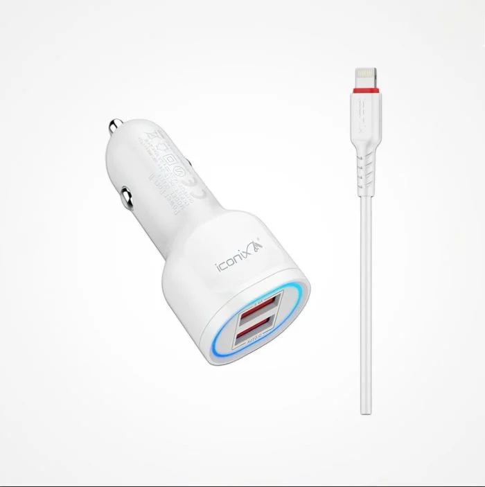 1714 chargeur voiture avec cable iphone